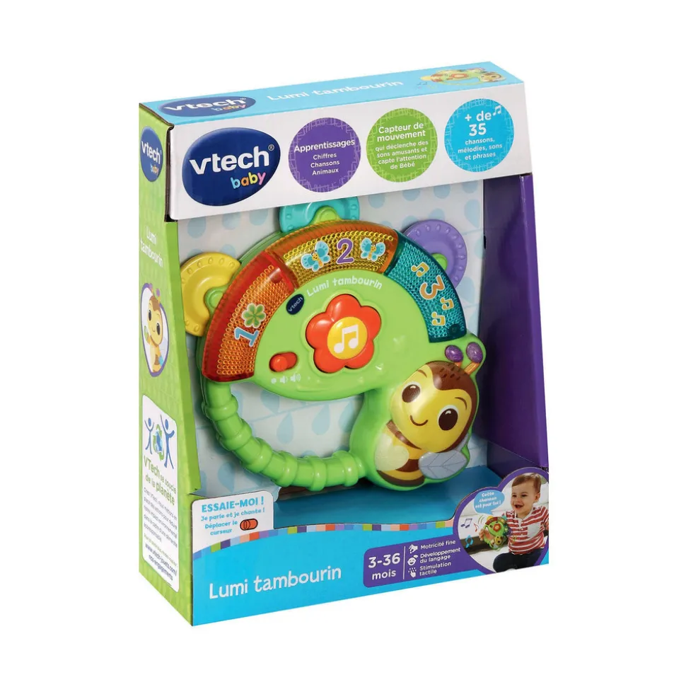 Jouet musical lumi tambourin
