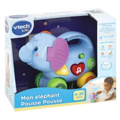 Jouet musical mon éléphant pousse pousse