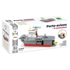 Jouet pour enfant porte-avions avec accessoires - marine nationale