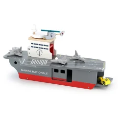Jouet pour enfant porte-avions avec accessoires - marine nationale