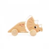 Jouet à pousser en bois dinosaure (modèle aléatoire)