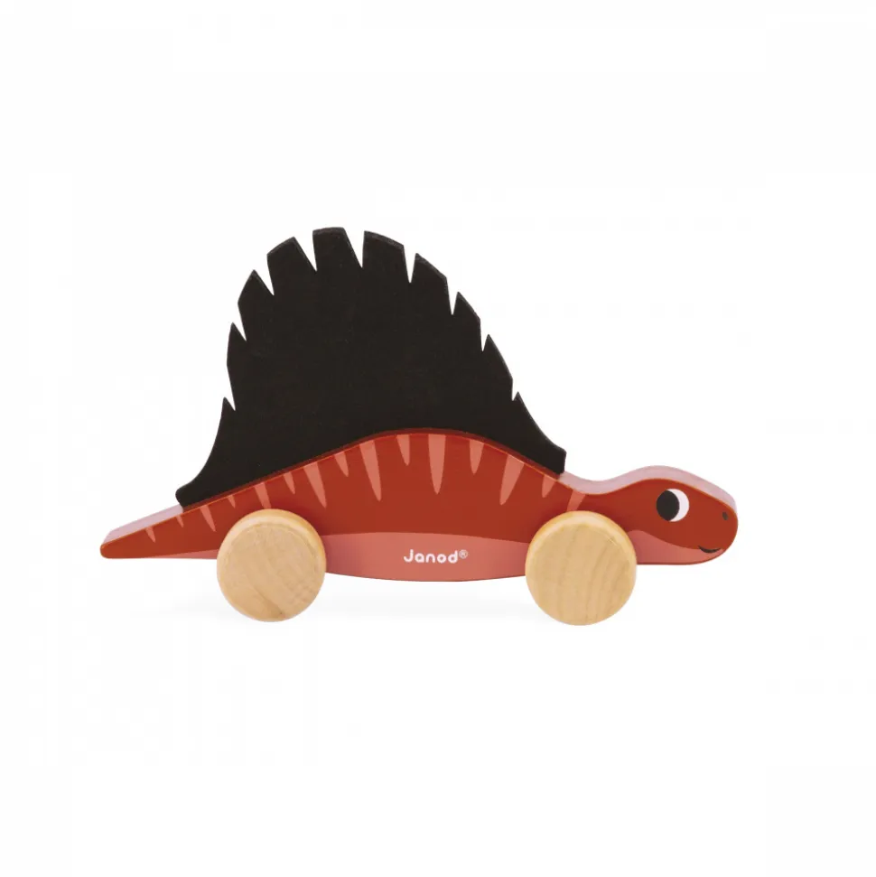 Jouet à pousser en bois dinosaure (modèle aléatoire)