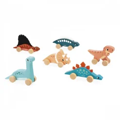 Jouet à pousser en bois dinosaure (modèle aléatoire)
