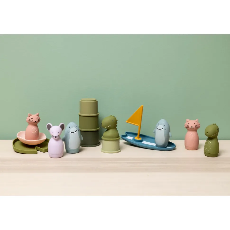 Jouets de bain aspergeur - mr. shark & mr. dino