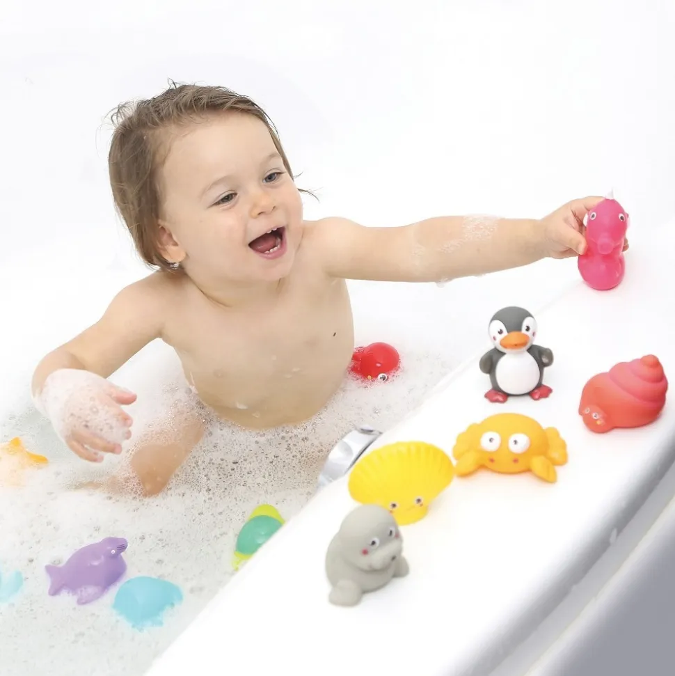 Jouets de bain aspergeurs 12 animaux de la mer