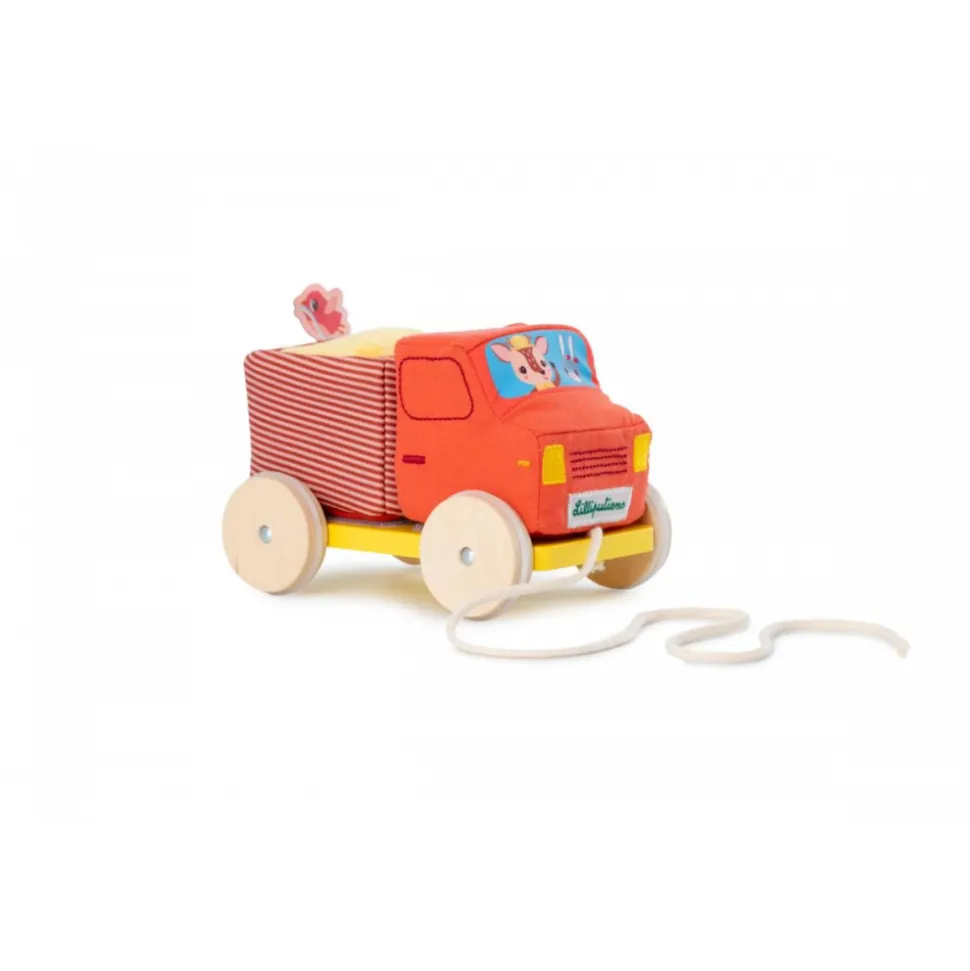 Jouet à tirer camion benne