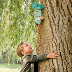 Jouet à tirer en bois caméléon tropik