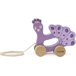 Jouet à tirer en bois mrs. peacock