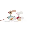Jouet à tirer lapins zigolos