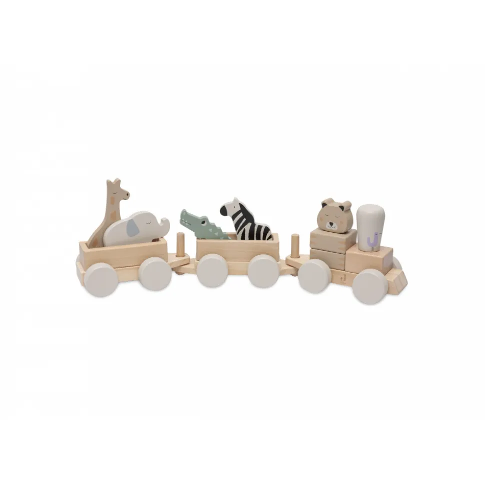 Jouet train en bois jungle jambo