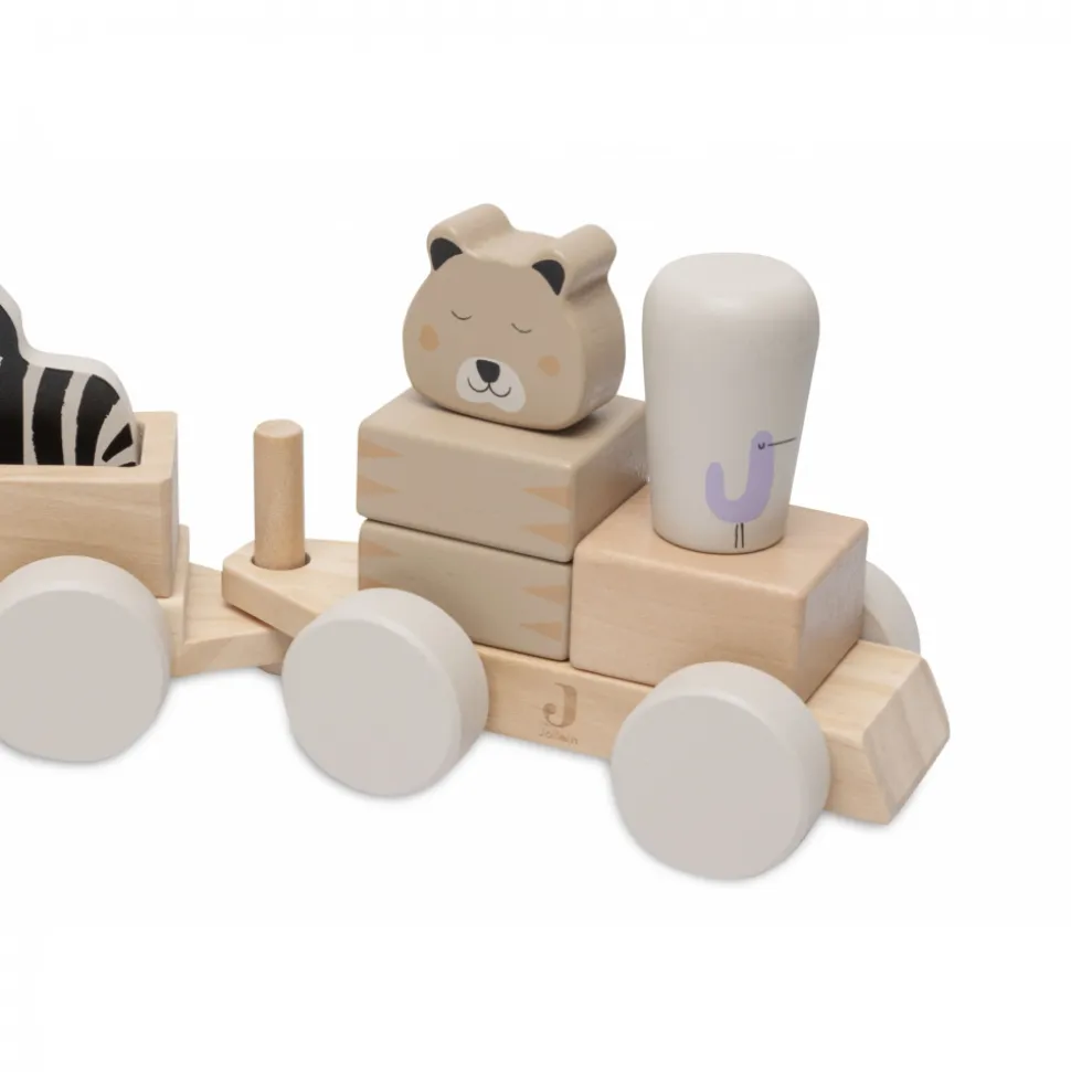 Jouet train en bois jungle jambo