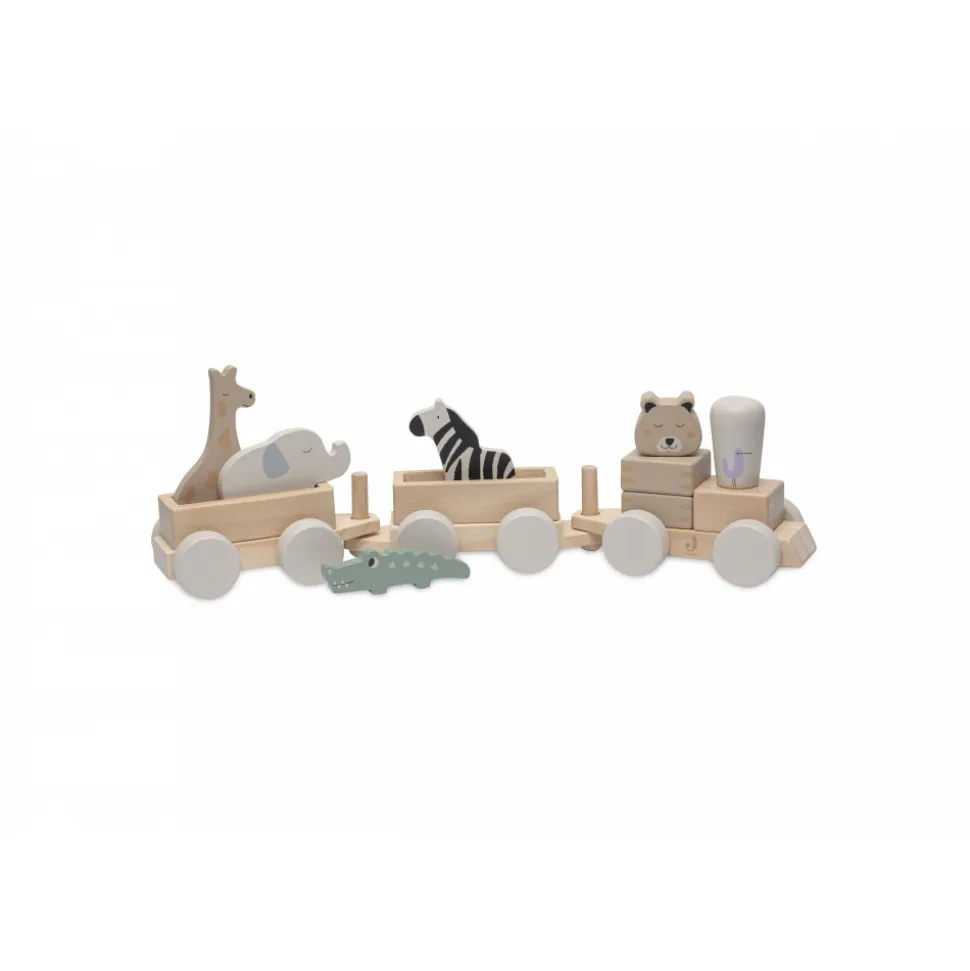 Jouet train en bois jungle jambo