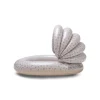 Kids pool - beige - cozy hearts - ø 100 cm with canopy