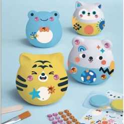 Kit créatif 4 animaux en plâtre à décorer