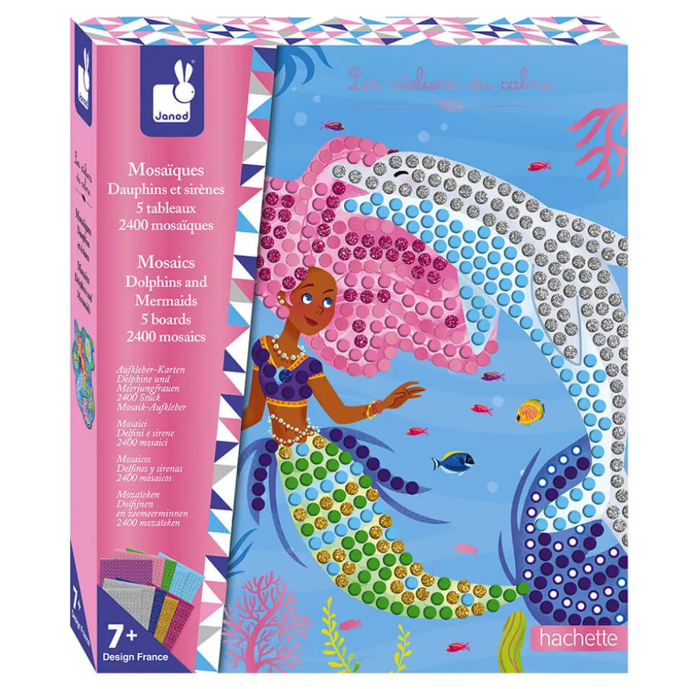 Kit créatif mosaïques dauphins et sirènes