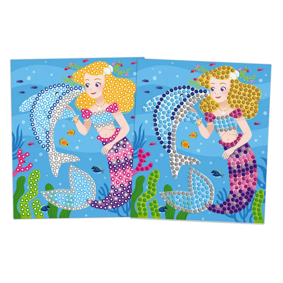 Kit créatif mosaïques dauphins et sirènes