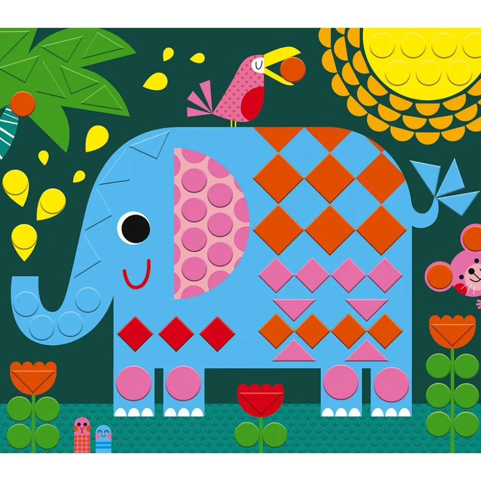 Kit créatif mosaïques 3 tableaux animaux