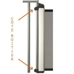 Kit d'installation rampe avant côté kiddy guard noir