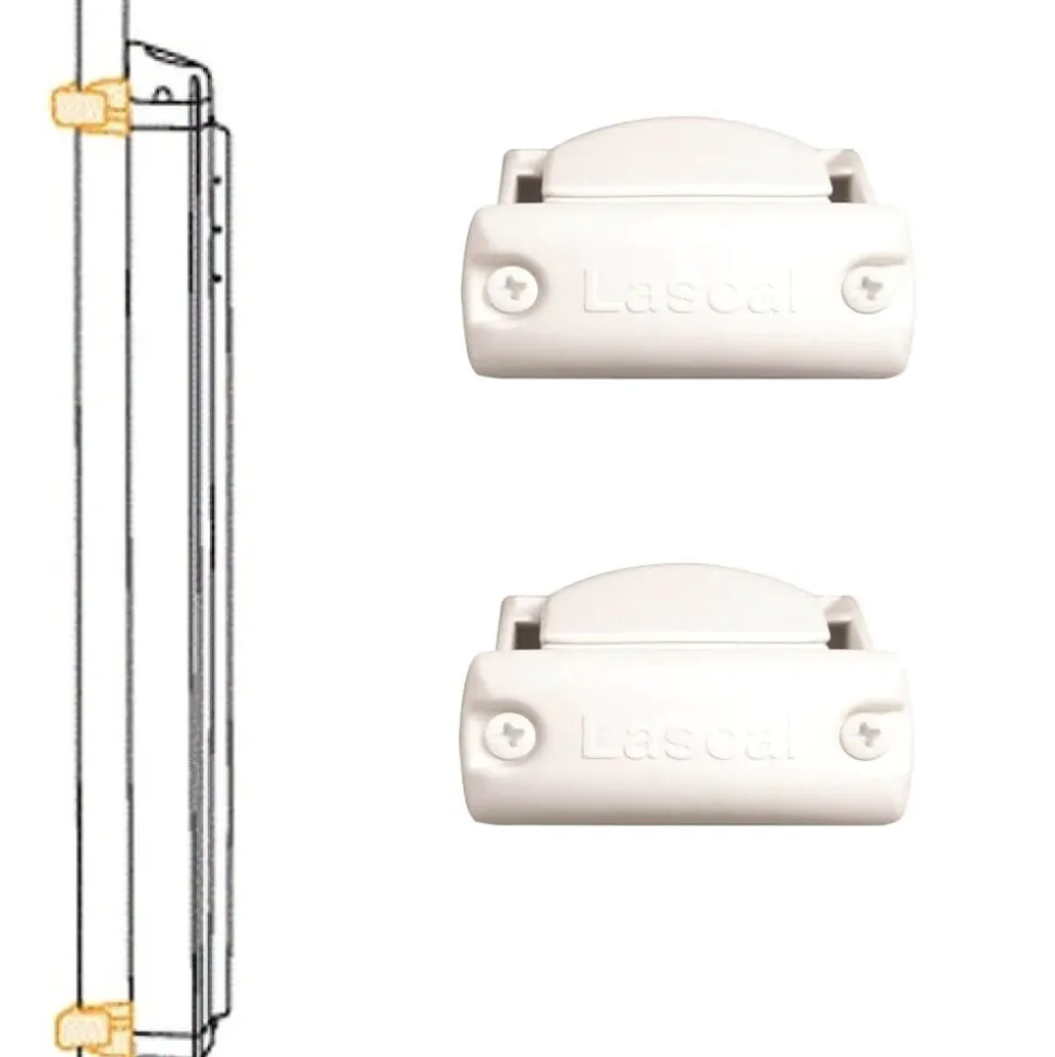 Kit d'installation rampe côté boîtier kiddy guard blanc