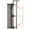 Kit d'installation rampe côté fermeture kiddy guard blanc