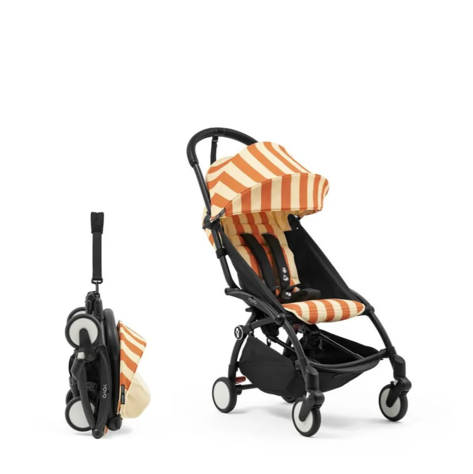 Kit d'été poussette yoyo 3 avec ombrelle, assise pack 6+ et sac tote bag capri - edition limitée riviera