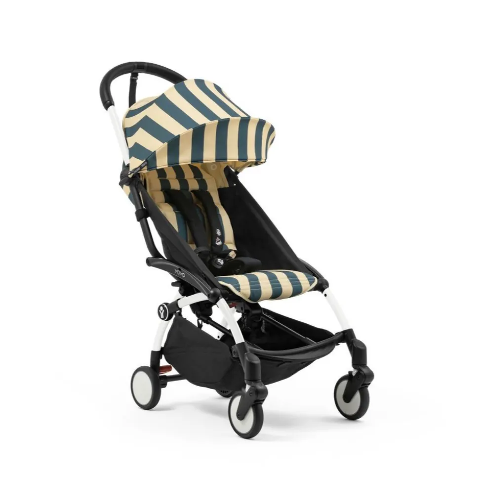 Kit d'été poussette yoyo 3 avec ombrelle, assise pack 6+ et sac tote bag monaco - edition limitée riviera