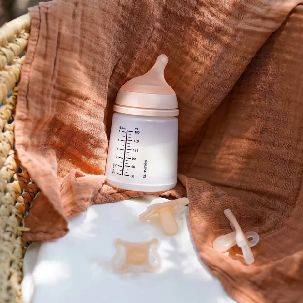 Kit naissance zerø.zerø avec biberon anti-colique 180 ml et sucette symétrique