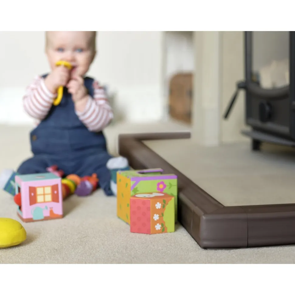 Kit protection cheminée mousse antichoc et coins chocolat