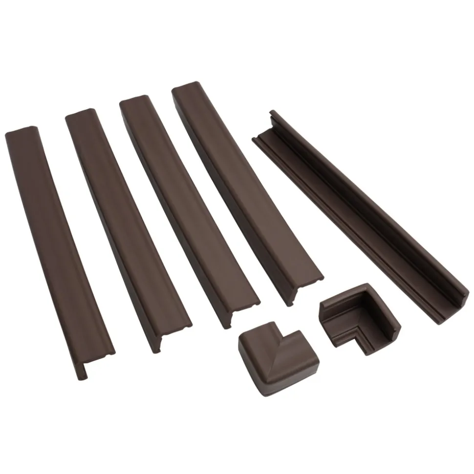 Kit protection cheminée mousse antichoc et coins chocolat