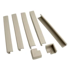 Kit protection cheminée mousse antichoc et coins gris clair