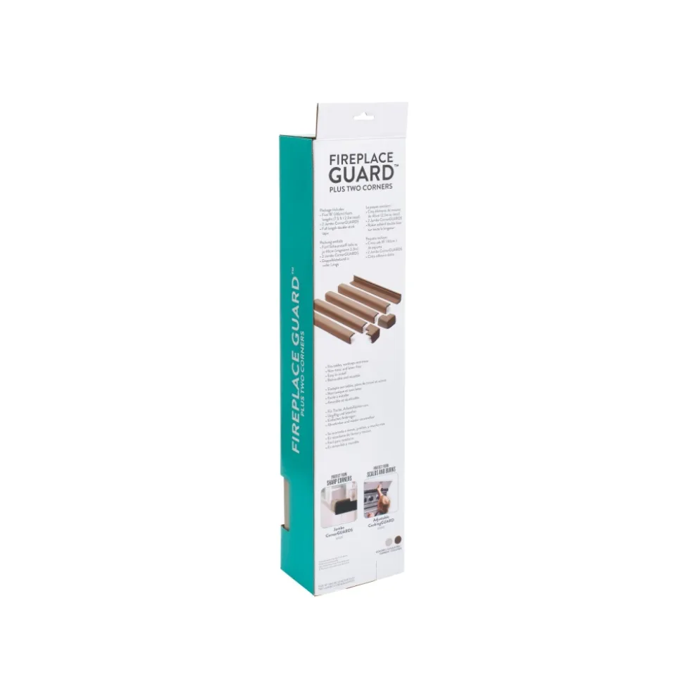 Kit protection cheminée mousse antichoc et coins gris clair