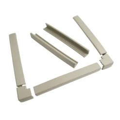 Kit protection cheminée mousse antichoc et coins gris clair