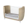 Kit évolutif lit bébé coquillage 60x120 cm neige