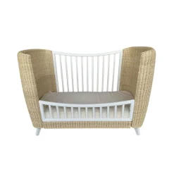 Kit évolutif lit bébé coquillage 70x140 cm neige