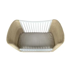 Kit évolutif lit bébé coquillage 70x140 cm neige