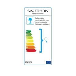 Lampe de chevet carrée babyfan