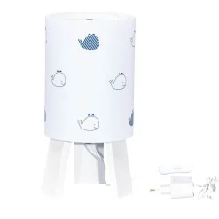 Lampe de chevet moderne blue baleine