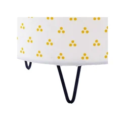 Lampe de chevet pluche et pompon