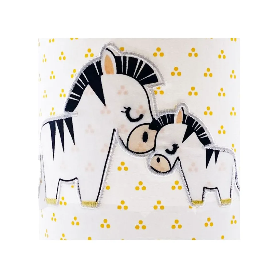 Lampe de chevet pluche et pompon
