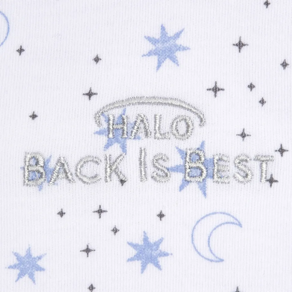 Lange d'emmaillotage 3 en 1 halo® sleepsack® 1,5tog 100% coton, midnight moons blue (0-3m)