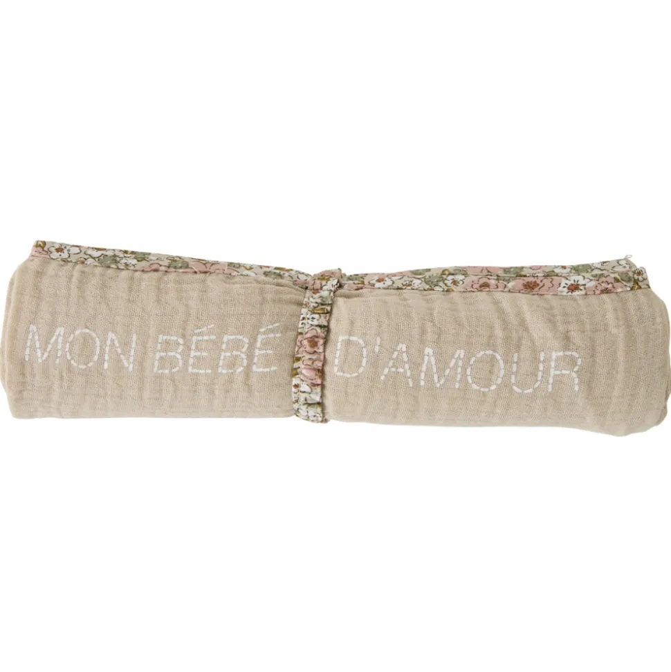 Lange gaze de coton biscuit / imprimé liberty