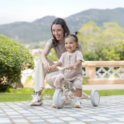 Learning trike plus 2 en 1 evolutif vert olive / sauge