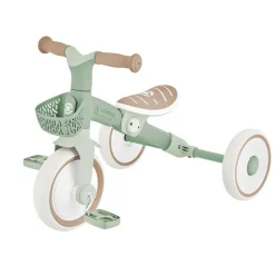 Learning trike plus 2 en 1 evolutif vert olive / sauge