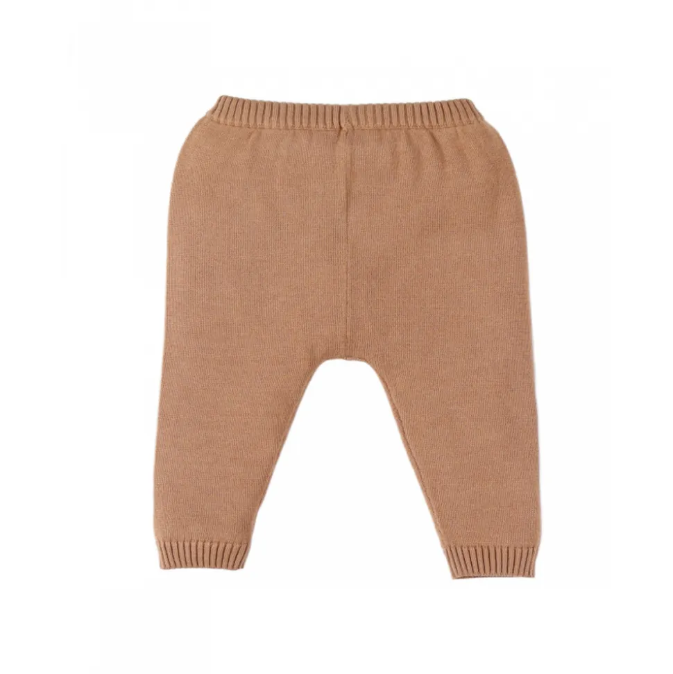 Legging maille marron 9 mois