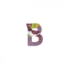 Lettre bois - b violet