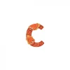 Lettre bois - c orange