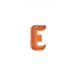 Lettre bois - e orange