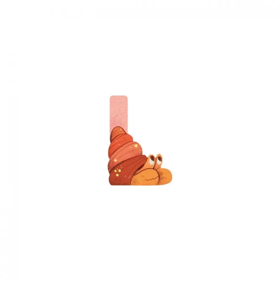 Lettre bois - l rose