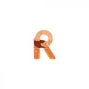 Lettre bois - r orange