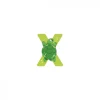 Lettre bois - x vert